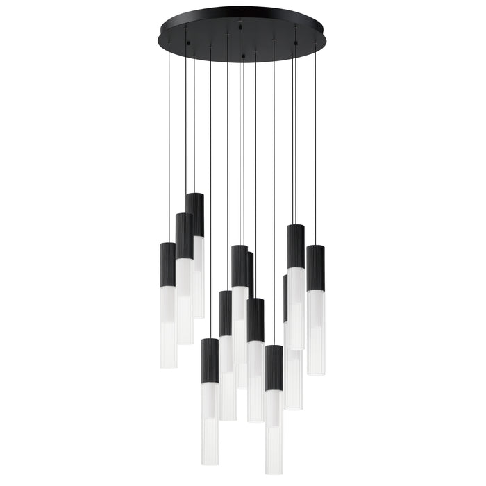 ET2 Reeds 12-Light LED Pendant Model: E11019-144BK