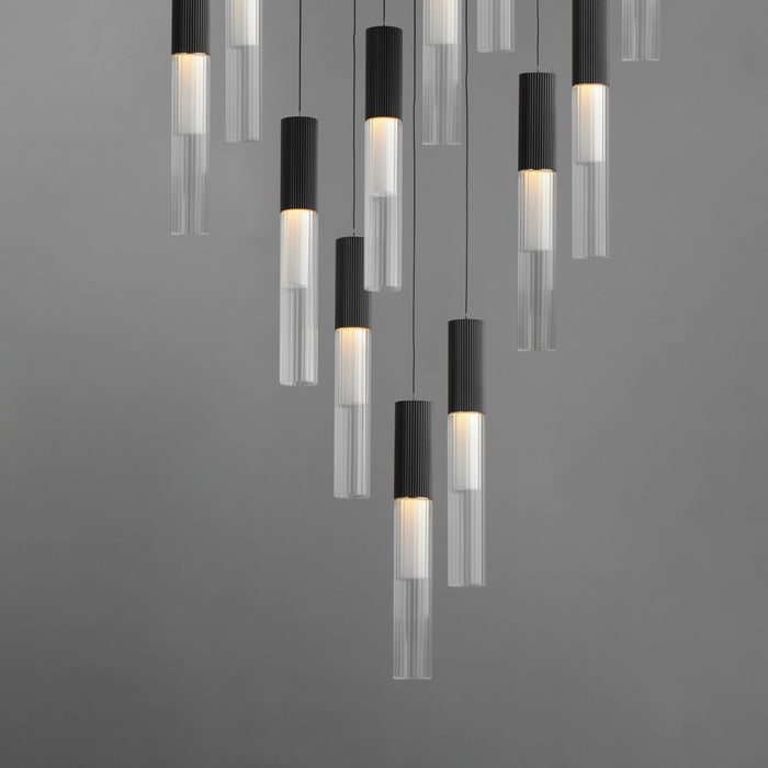 ET2 Reeds 12-Light LED Pendant Model: E11019-144BK