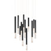 ET2 Diaphane 12-Light LED Pendant Model: E11032-95BK