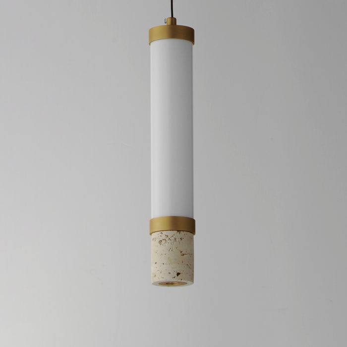 ET2 Travertine 1-Light LED Pendant Model: E11051-01TVGLD