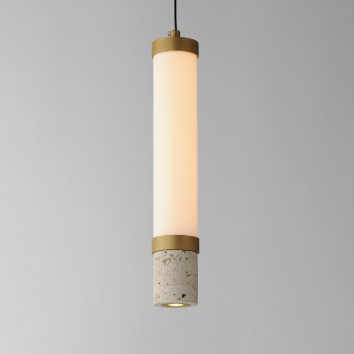 ET2 Travertine 1-Light LED Pendant Model: E11051-01TVGLD