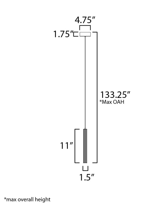 ET2 Cortex 10 LED Pendant Model: E11061-144PC