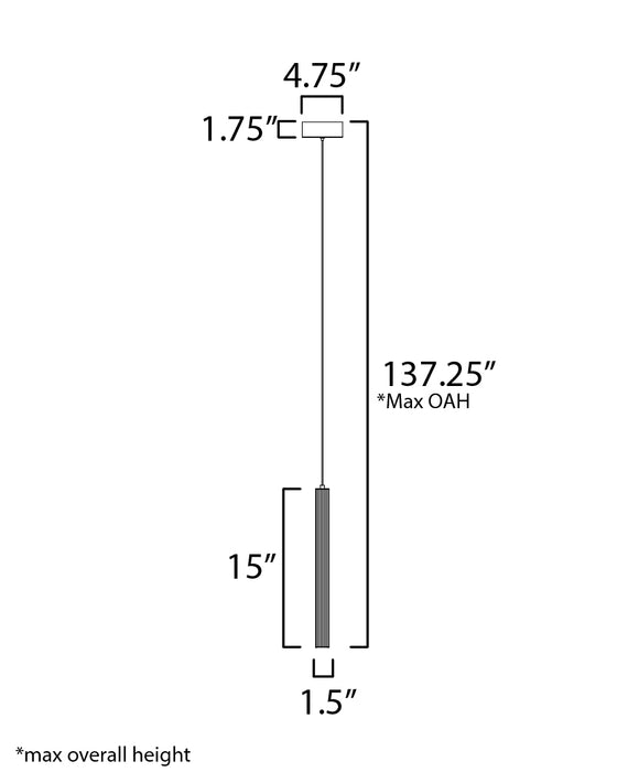 ET2 Cortex 14 LED Pendant Model: E11062-144BK