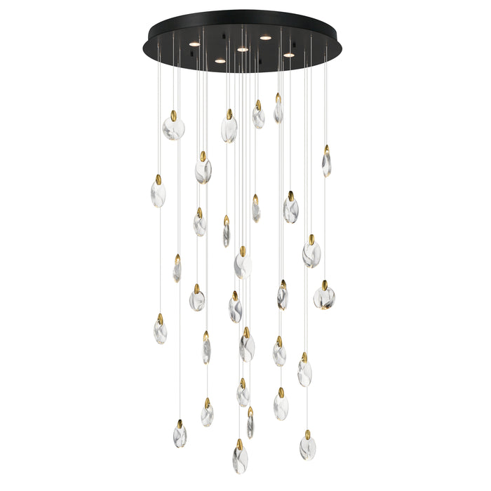 ET2 Pebble 30-Light LED Pendant Model: E11070-122BKPG