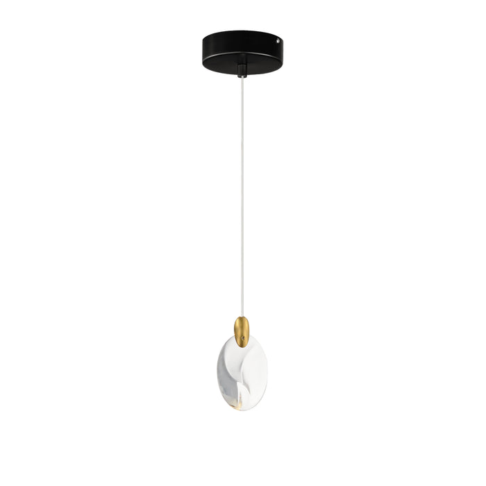 ET2 Pebble 1-Light LED Pendant Model: E11071-122BKPG