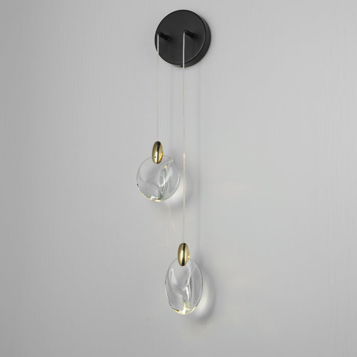 ET2 Pebble 2-Light Wall Sconce Model: E11072-122BKPG