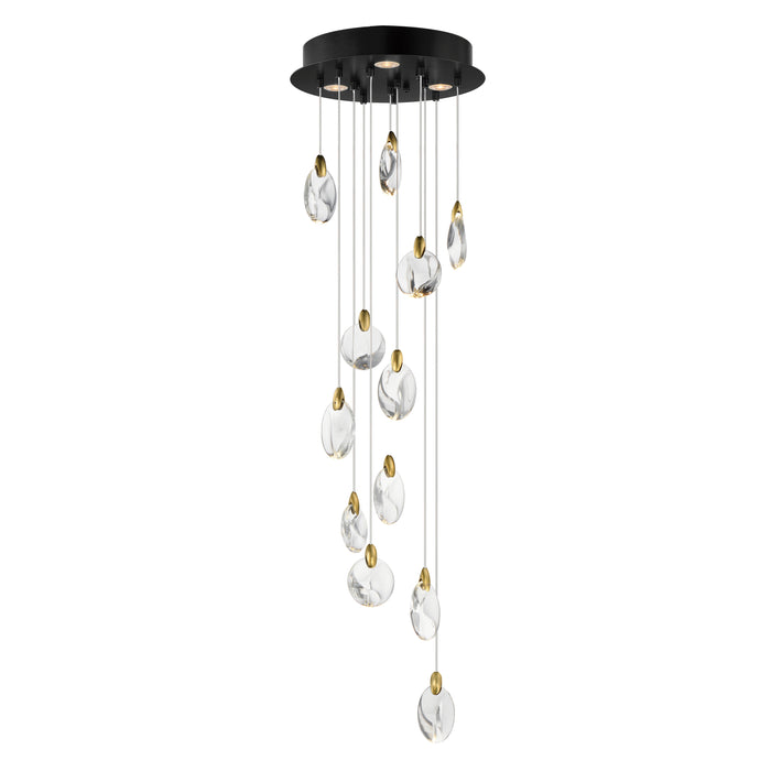 ET2 Pebble 12-Light LED Pendant Model: E11078-122BKPG