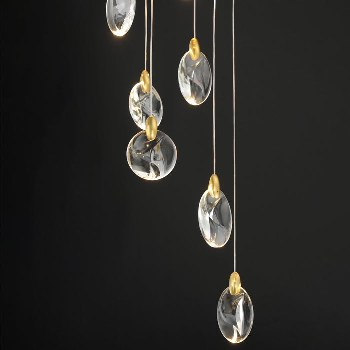 ET2 Pebble 12-Light LED Pendant Model: E11078-122BKPG