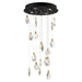 ET2 Pebble 18-Light LED Pendant Model: E11079-122BKPG