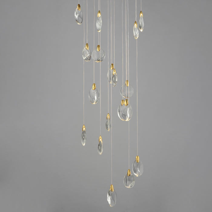 ET2 Pebble 18-Light LED Pendant Model: E11079-122BKPG