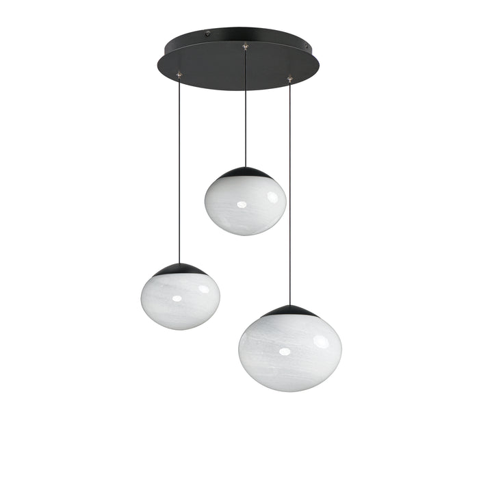 ET2 Nimbus LED 3-Light Pendant Model: E11523-113BK