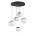 ET2 Nimbus LED 5-Light Pendant Model: E11525-113BK