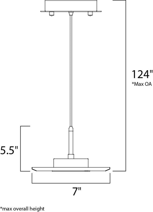 ET2 Hagen LED Pendant Model: E20263-10