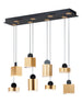 ET2 Nob 8-Light LED Pendant Model: E20867-75BKGLD