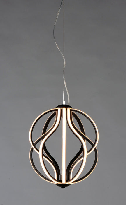 ET2 Aura 12 LED Pendant Model: E21172-BK