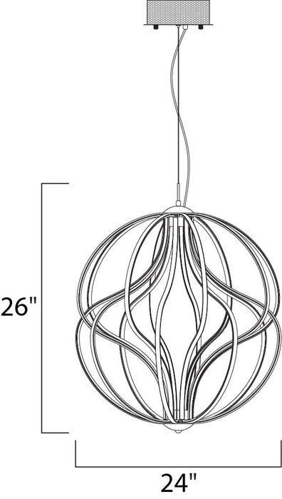 ET2 Aura 24 LED Pendant Model: E21176-PC