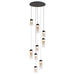 ET2 Highball Amber 9-Light LED Pendant Model: E21189-05GM