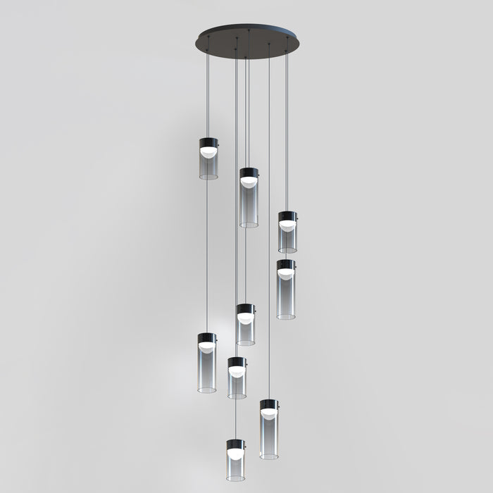 ET2 Highball Smoke 9-Light LED Pendant Model: E21189-142GM