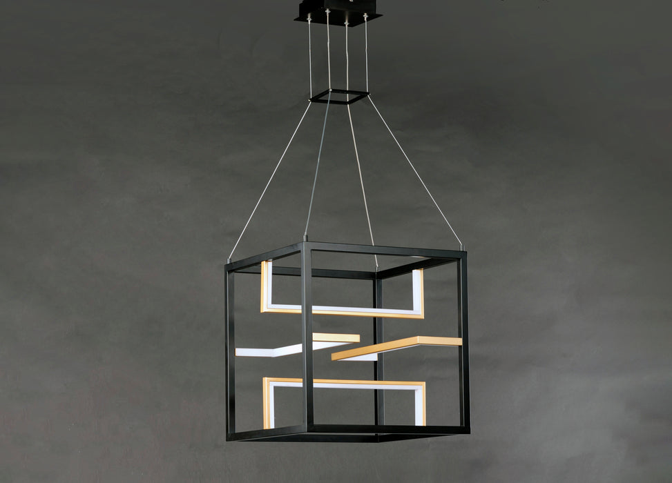 ET2 Chamber LED Pendant Model: E21224-BKGLD