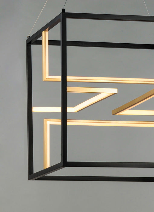 ET2 Chamber LED Pendant Model: E21224-BKGLD