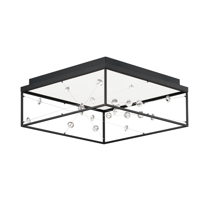 ET2 Entanglement 1-Light LED Flush Mount Model: E21250-20BK