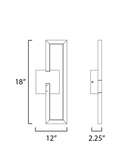 ET2 Penrose 18 LED Sconce Model: E21260-GLD