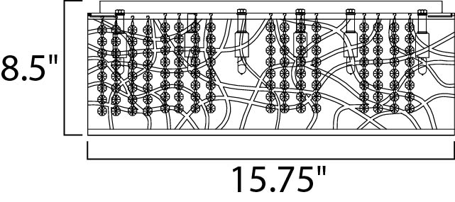 ET2 Inca 7-Light Flush Mount Model: E21300-10PC