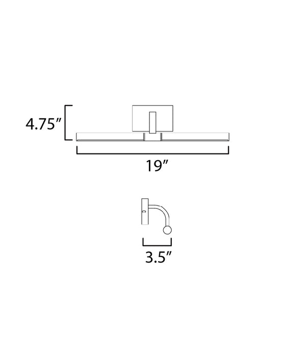 ET2 Mona 18 LED Picture Light Model: E21340-GLD