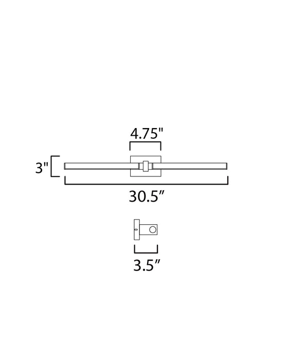 ET2 Dorian 30 LED Wall Sconce Model: E21354-PC