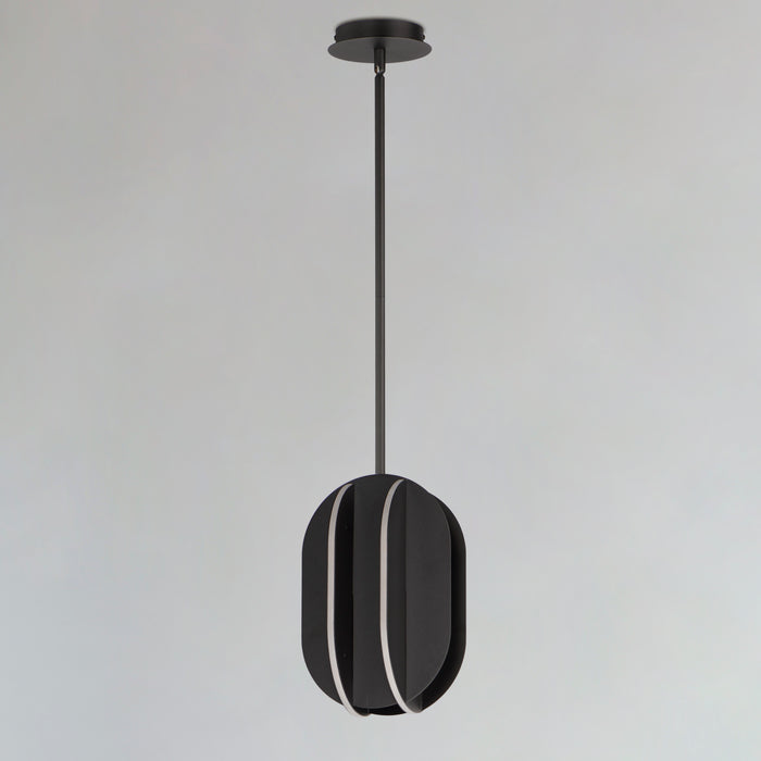 ET2 Interval LED Small Ellipse Pendant Model: E21484-BK