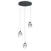 ET2 Dewdrop 3- Light LED Pendant Model: E21563-142BK