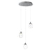 ET2 Dewdrop 3-Light LED Pendant Model: E21563-18PC