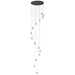 ET2 Dewdrop 15-Light LED Pendant Model: E21569-142BK