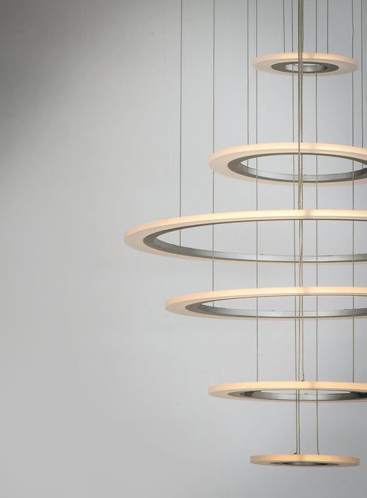 ET2 Saturn II 6-Light LED Pendant Model: E22664-11MS