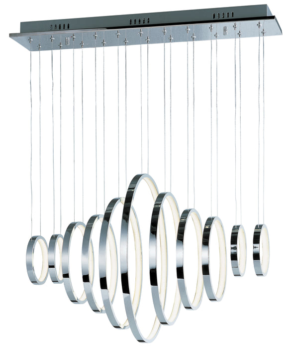 ET2 Hoops 11-Light LED Pendant Model: E22716-PC