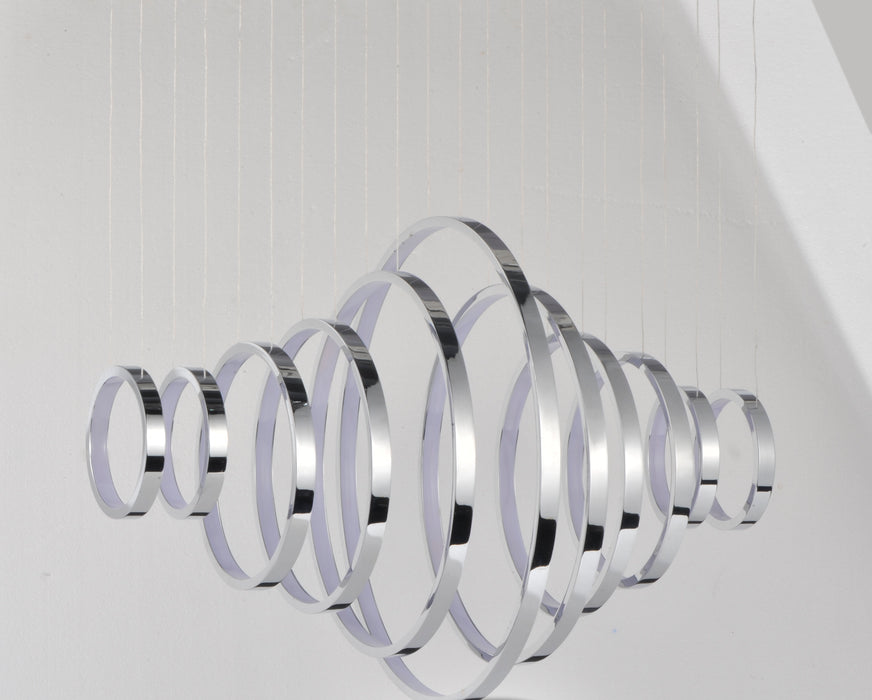 ET2 Hoops 11-Light LED Pendant Model: E22716-PC