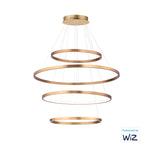 ET2 Groove 4-Tier LED Pendant WiZ Model: E22729-GLD