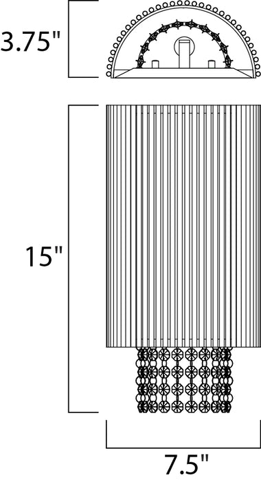 ET2 Spiral 2-Light Wall Mount Model: E23131-10PC