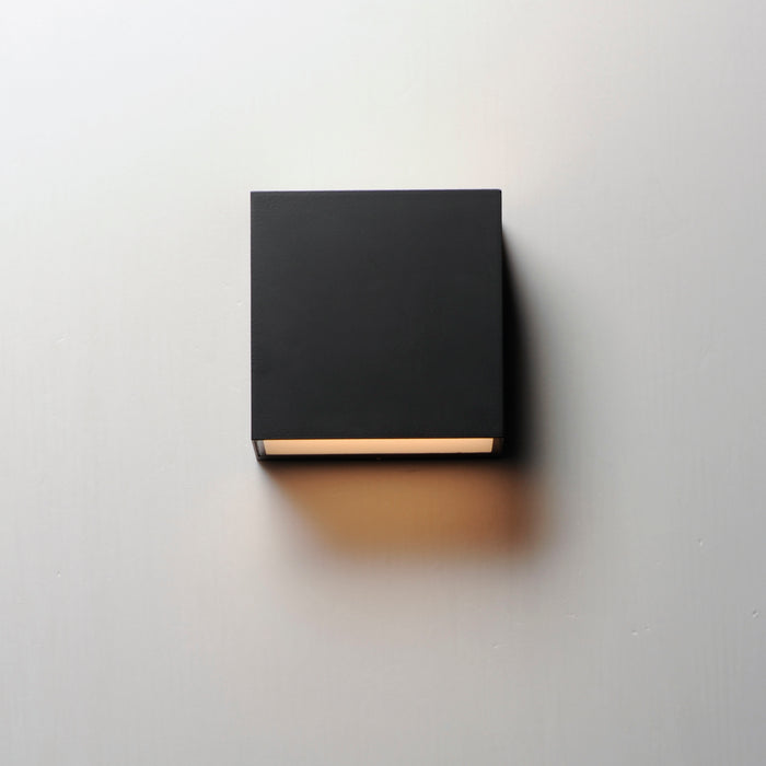 ET2 Blok 6.25 LED Outdoor Sconce Model: E23218-BK