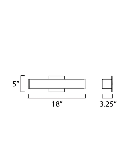 ET2 Baritone 18 LED Bath Vanity Model: E23400-01PC