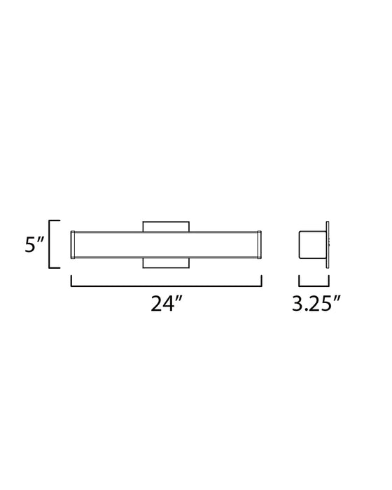 ET2 Baritone 24 LED Bath Vanity Model: E23402-01PC