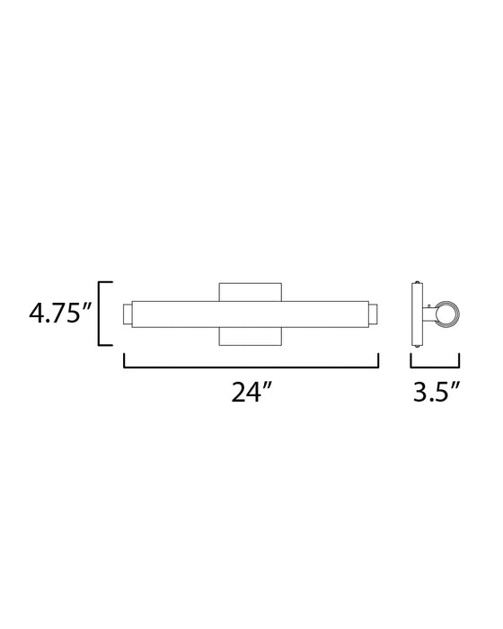 ET2 Soprano 24 LED Bath Vanity Model: E23412-01PC