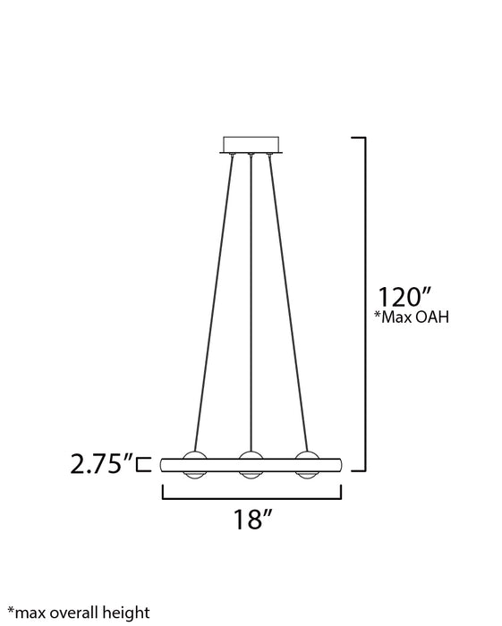 ET2 Nodes 18 LED Pendant CCT Select Model: E23511-AL