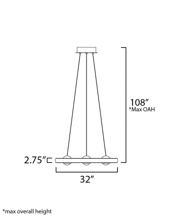 ET2 Nodes 32 LED Pendant CCT Select Model: E23513-AL