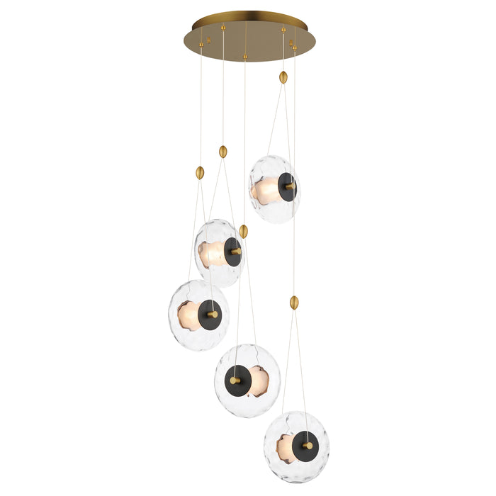 ET2 Amulet 5-Light LED Pendant Model: E24035-24BKNAB