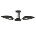 ET2 Marsh 3-Light LED Semi-Flush Mount Model: E24094-BK