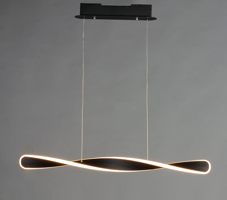 ET2 Pirouette 1-Light LED Pendant Model: E24155-BK