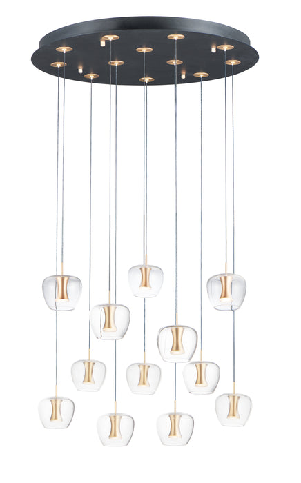 ET2 Newton 12-Light LED Pendant Model: E24167-18BKGLD