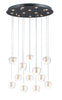 ET2 Newton 12-Light LED Pendant Model: E24167-18BKGLD