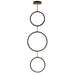 ET2 Hoopla 3-Light LED Pendant Model: E24321-BKGLD